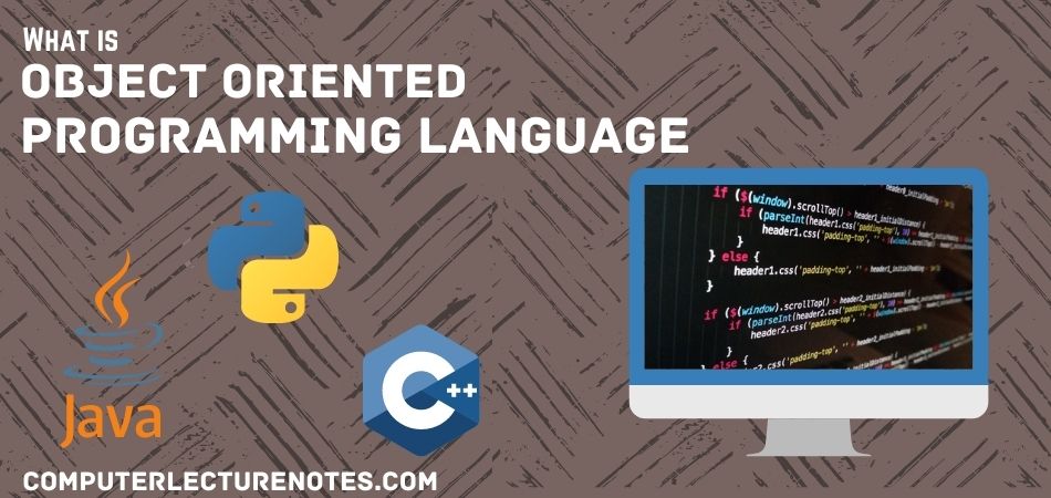 What is Object Oriented Languages